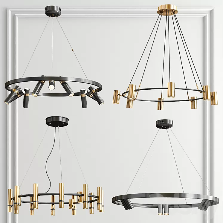 Four Exclusive Chandelier Collection_32 3D Model