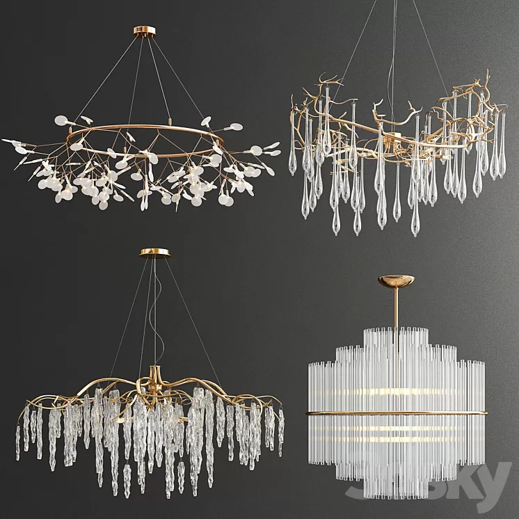 Four Exclusive Chandelier Collection_33 3D Model