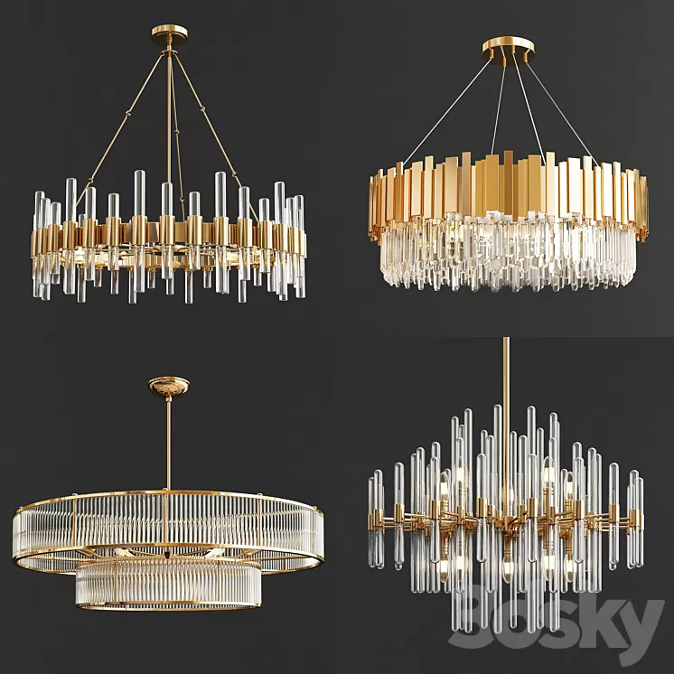 Four Exclusive Chandelier Collection_37 3D Model