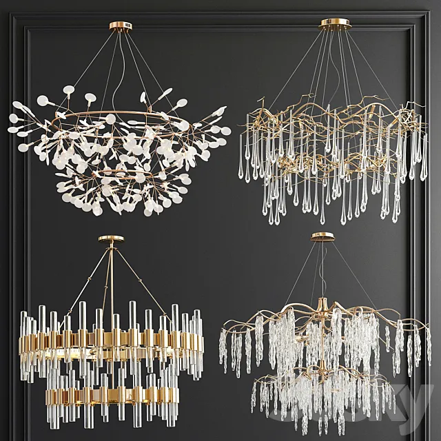 Four Exclusive Chandelier Collection_48 DOUBLE 3DModel