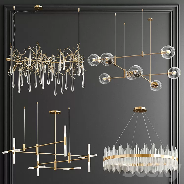 Four Exclusive Chandelier Collection_51 3D Model