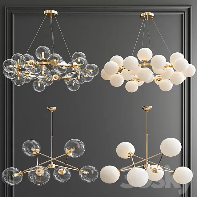 Four Exclusive Chandelier Collection_57 3DModel