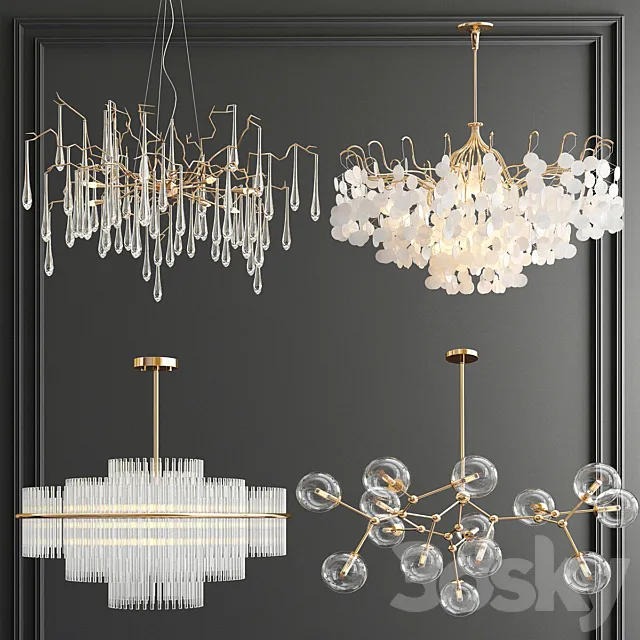Four Exclusive Chandelier Collection_58 3DModel
