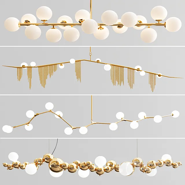 Four Exclusive Chandelier Collection_6 3D Model