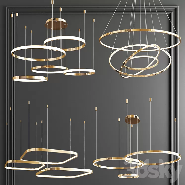 Four Exclusive Chandelier Collection_63 3D Model