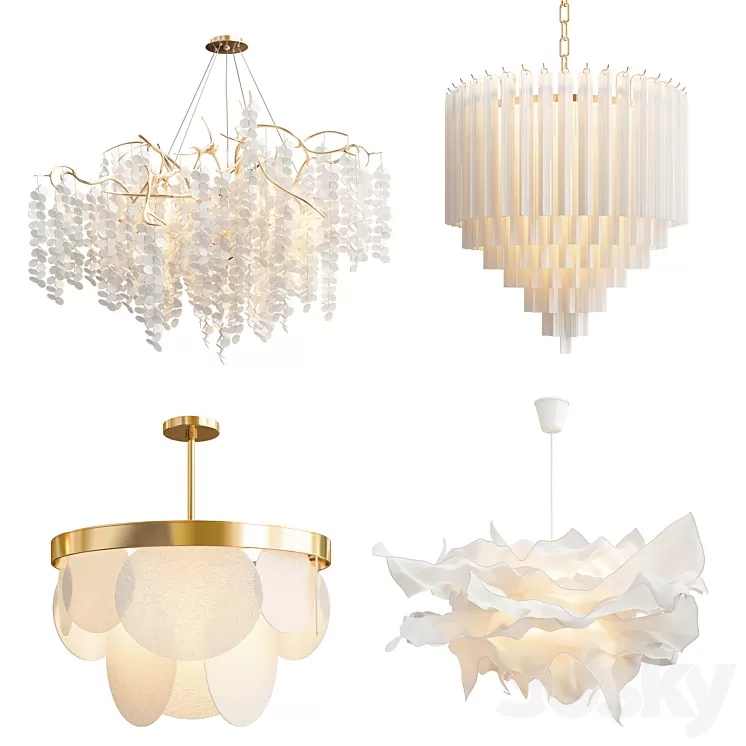 Four Exclusive Chandelier Collection_66 3D Model