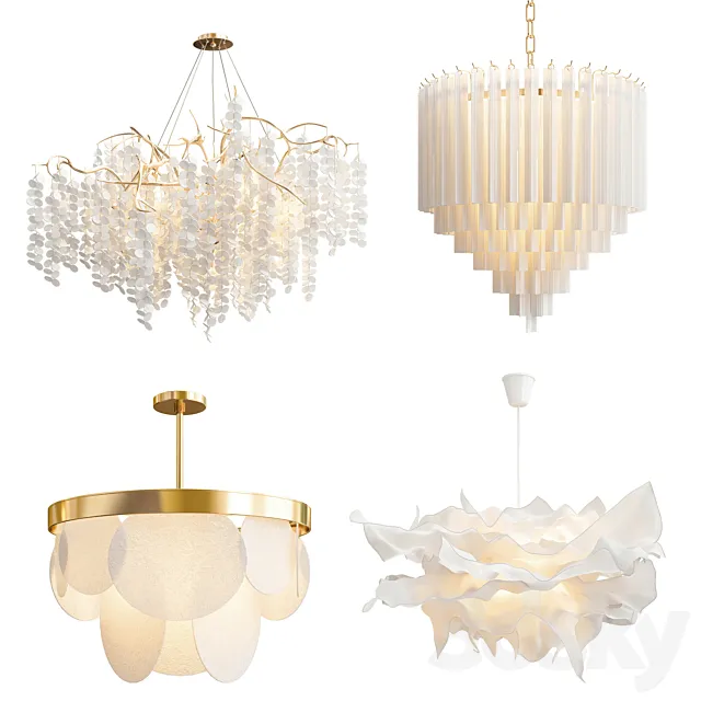 Four Exclusive Chandelier Collection_66 3DModel
