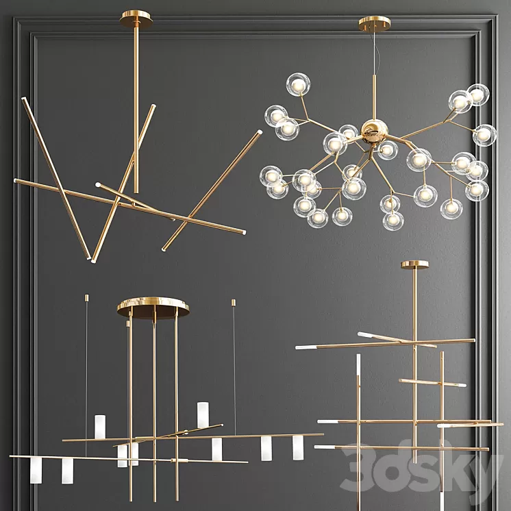 Four Exclusive Chandelier Collection_68 3D Model