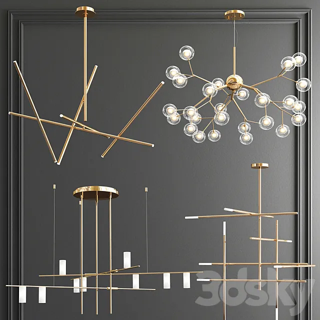 Four Exclusive Chandelier Collection_68 3DModel