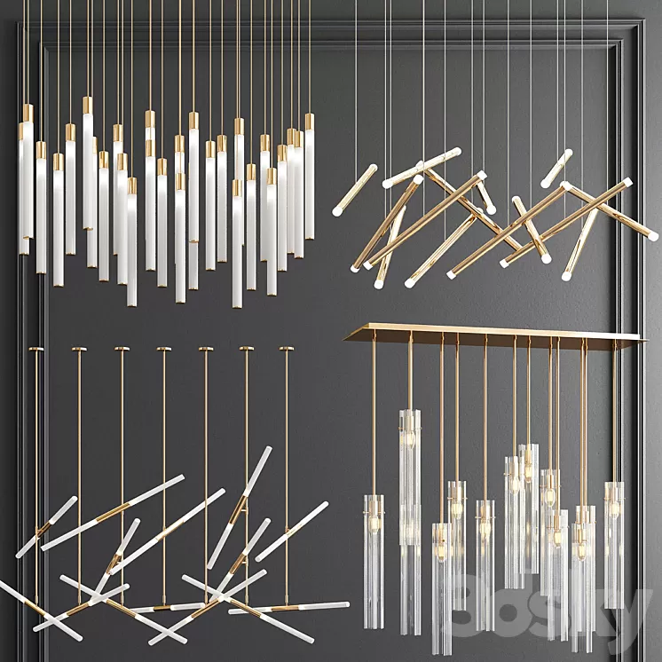 Four Exclusive Chandelier Collection_69 3D Model