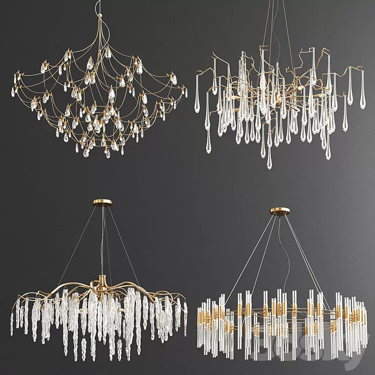 Four Exclusive Chandelier Collection_75 3D Model