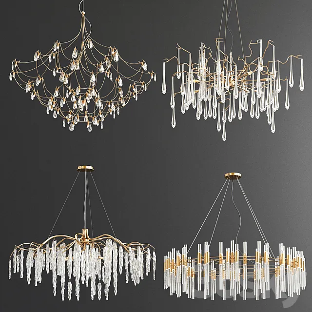 Four Exclusive Chandelier Collection_75 3DModel