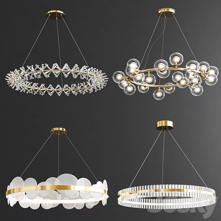 Four Exclusive Chandelier Collection_81 3D Model