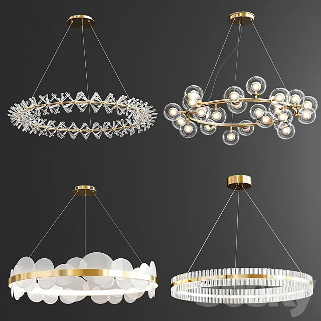 Four Exclusive Chandelier Collection_81 3DModel