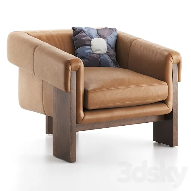 Four Hands _ Cairo Chair - Palermo Cognac 3D Model