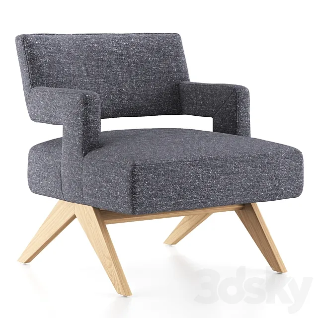 Four Hands _ Darlene chair - Thames slate 3DModel