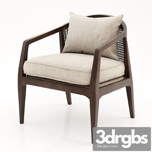 Four hands alexandria accent chair 3D Model Free