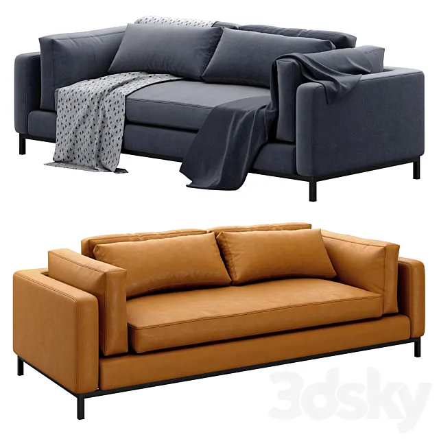 Four Hands Grammercy Sofa Bennett Moon 3D Model
