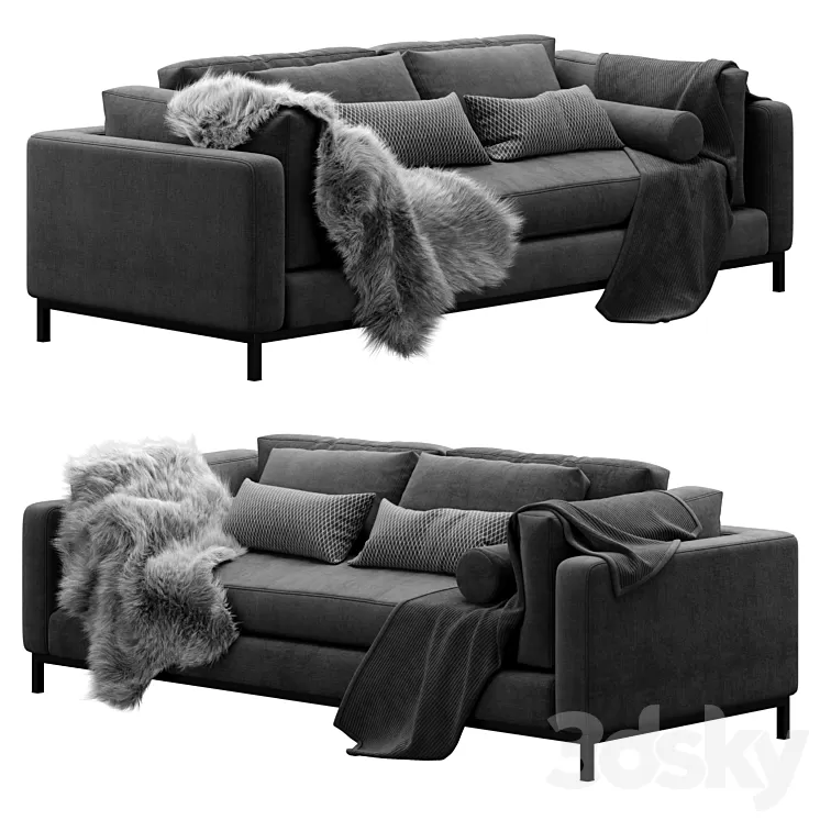 Four Hands Grammercy Sofa Bennett Moon 3D Model