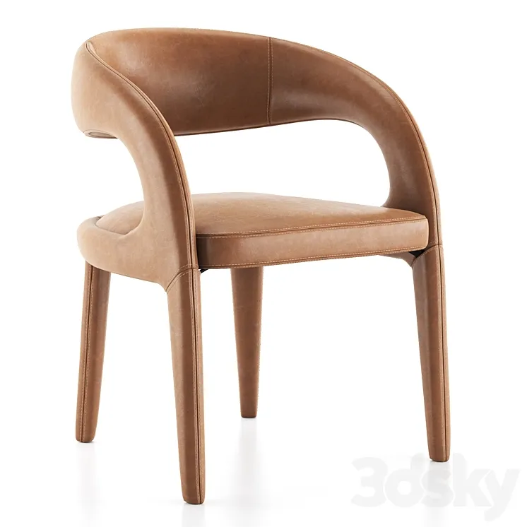 Four Hands / Hawkins Dining Chair - Butterscotch 3D Model Free
