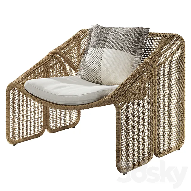 Four Hands Selma Outdoor Chair 3D Model