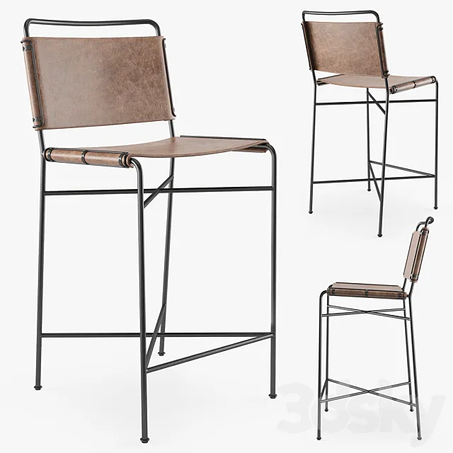 Four Hands WHARTON bar stool 3DModel