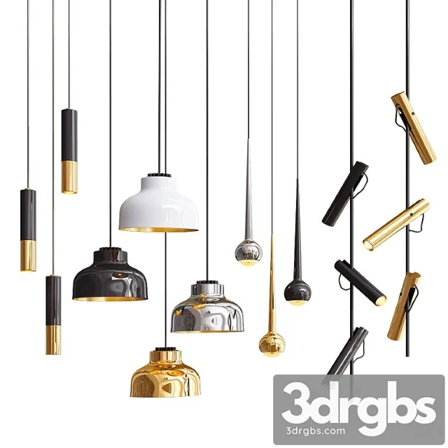 Four Hanging Lights 22 Exclusive 3D Model Free