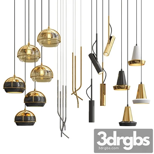 Four Hanging Lights 24 Exclusive 3D Model Free