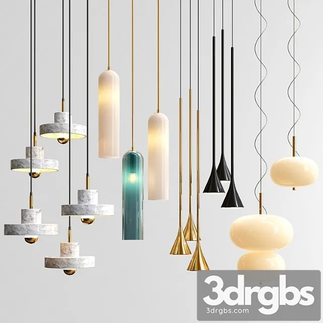 Four Hanging Lights 30 Exclusive 3D Model Free