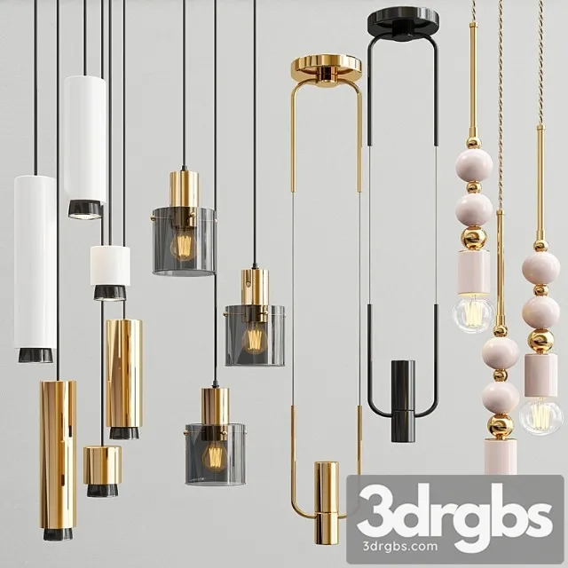Four Hanging Lights 45 Exclusive 3D Model Free
