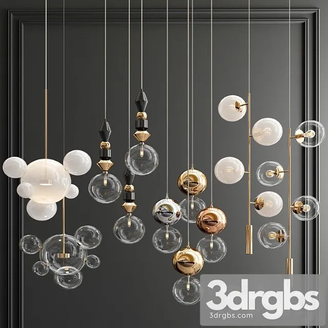 Four Hanging Lights 51 Exclusive 3D Model Free
