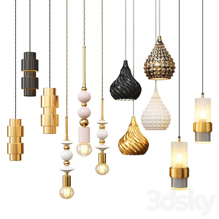 Four Hanging Lights_11 Exclusive 3D Model