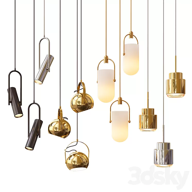 Four Hanging Lights_12 Exclusive 3D Model
