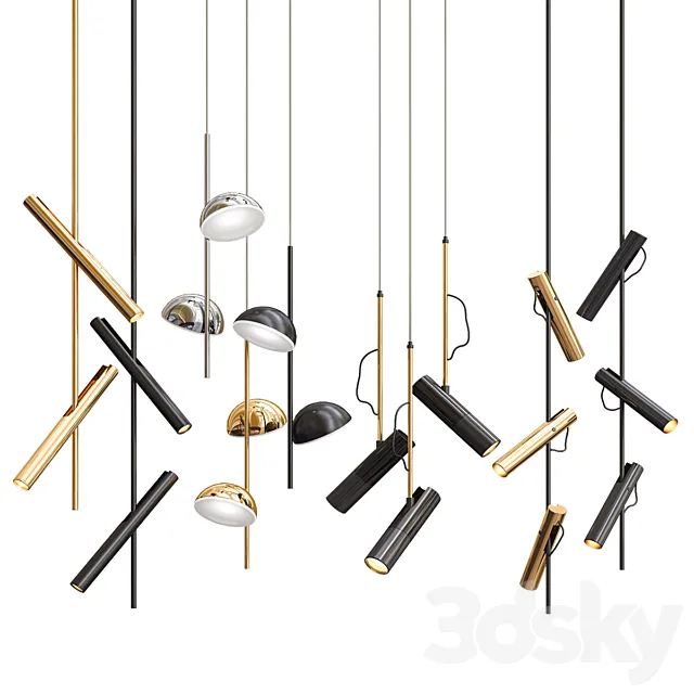 Four Hanging Lights_27 Exclusive 3D Model