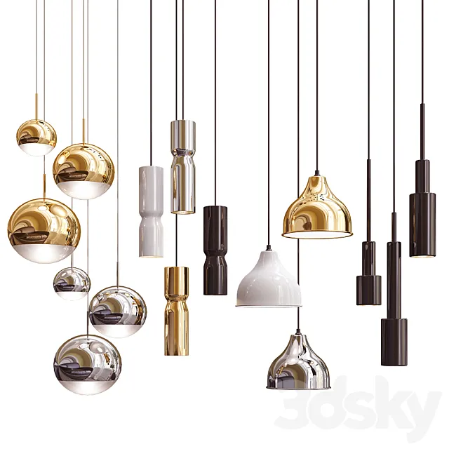 Four Hanging Lights_29 Exclusive 3DModel