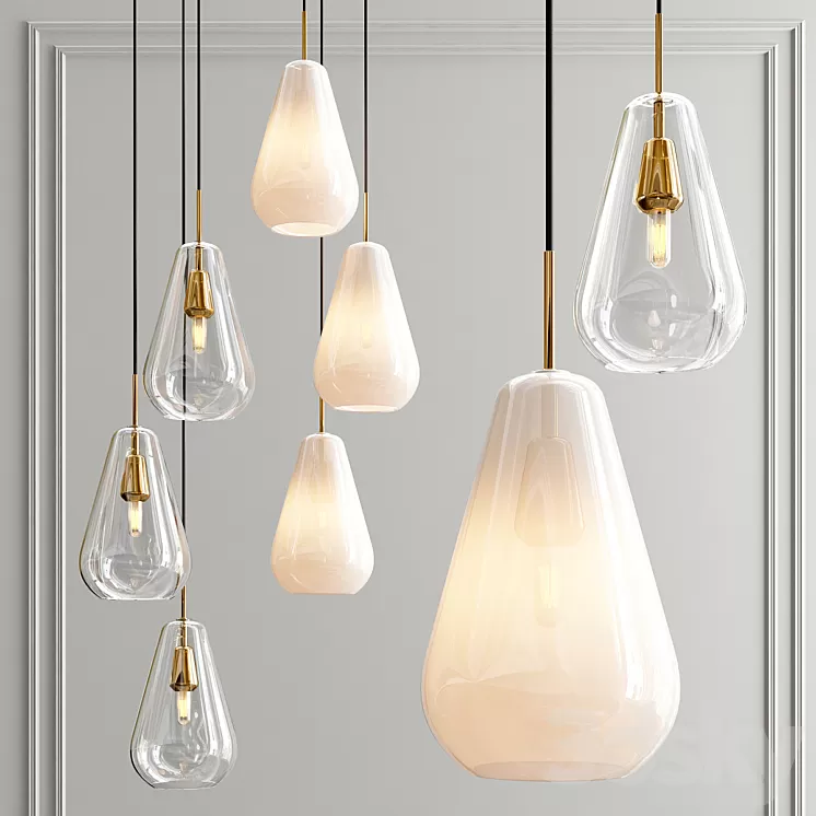 Four Hanging Lights_37 Exclusive 3D Model