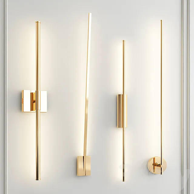 Four Nice Wall Lights_13 3D Model