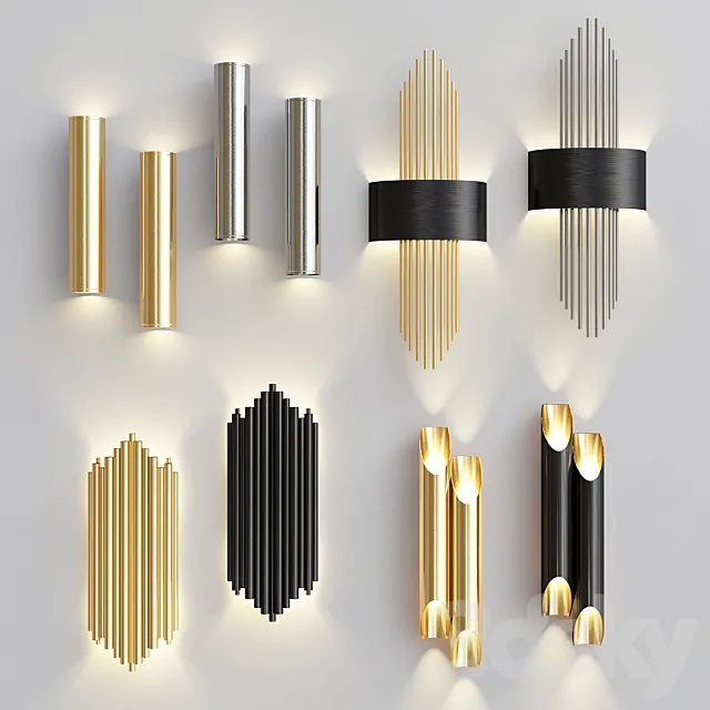 Four Nice Wall Lights_3 Free Download