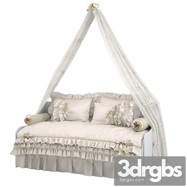 Four Poster Bed 02 3D Model Free