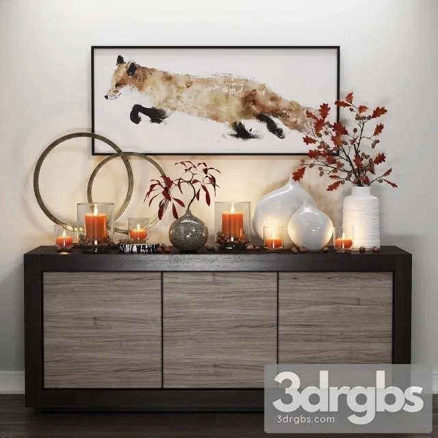 Fox Candles 3D Model Free