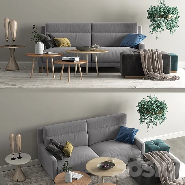 Frajumar sofa Soul set 3D Model