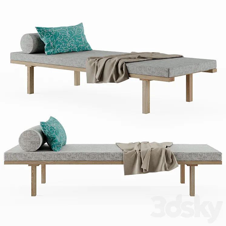 FRAMA - KR180 Daybed by Kim Richardt 3D Model Free