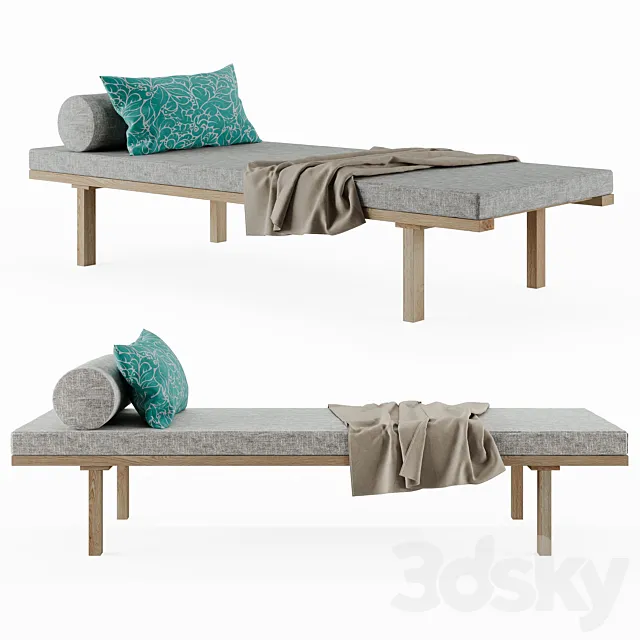FRAMA - KR180 Daybed by Kim Richardt 3DModel