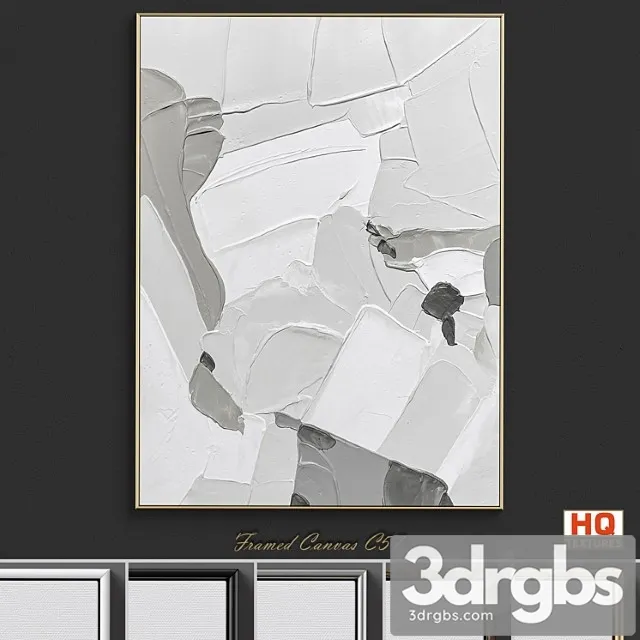 Framed canvas c-57 3D Model Free