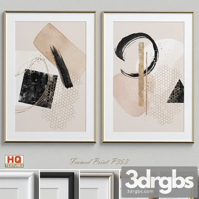 Framed Print P 353 3D Model Free