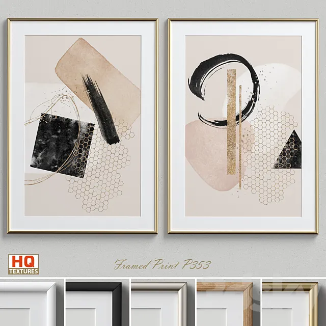 Framed Print P-353 3D Model