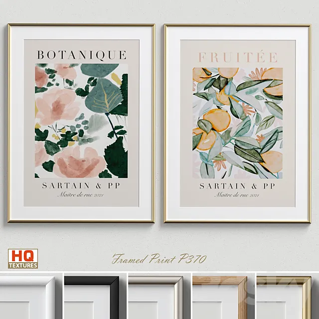 Framed Print P-370 3D Model