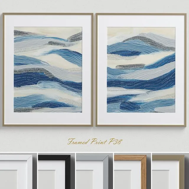 Framed Print P-38 3D Model