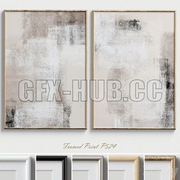 Framed Print P 524 3D Model