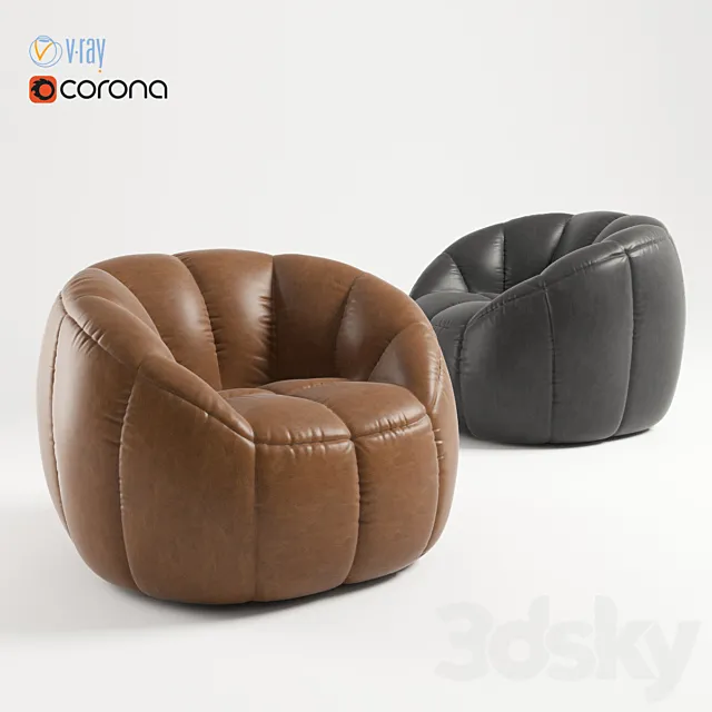 Frameless chair 3D Model